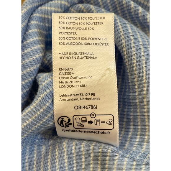 BDG Tank Women’s Medium Blue/White Stripe Summer Urban Outfitters - Picture 5 of 5